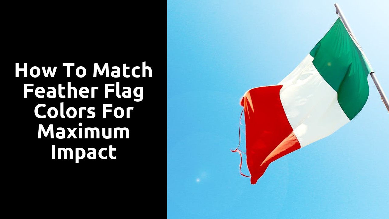 How to Match Feather Flag Colors for Maximum Impact