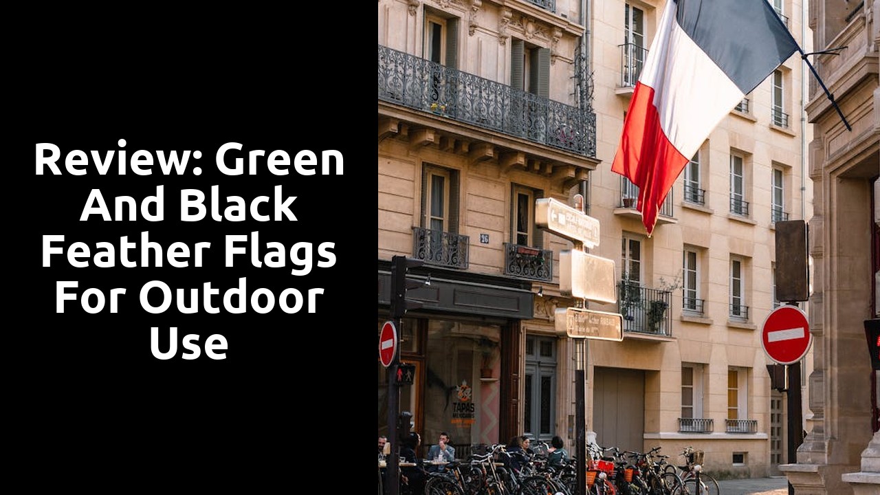 Review: Green and Black Feather Flags for Outdoor Use