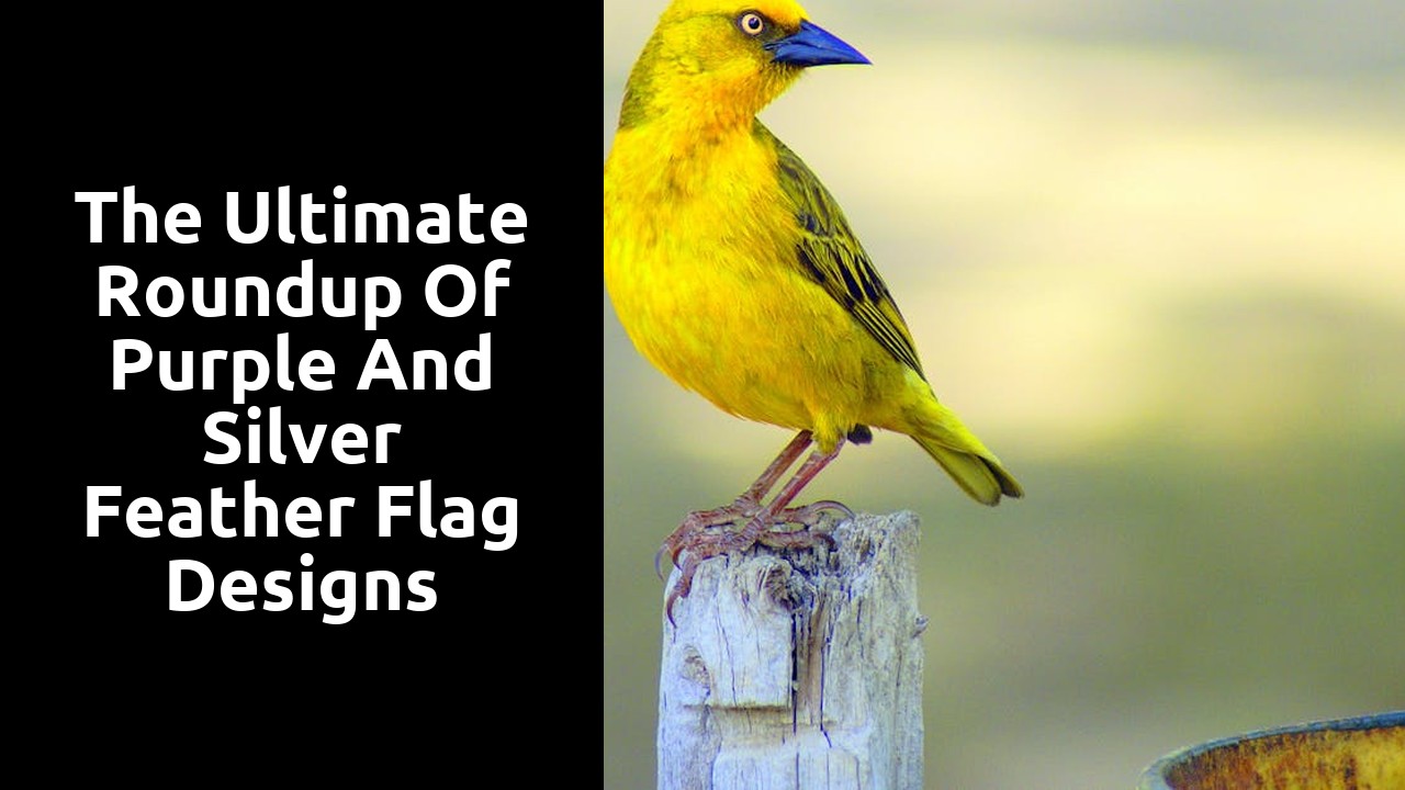 The Ultimate Roundup of Purple and Silver Feather Flag Designs