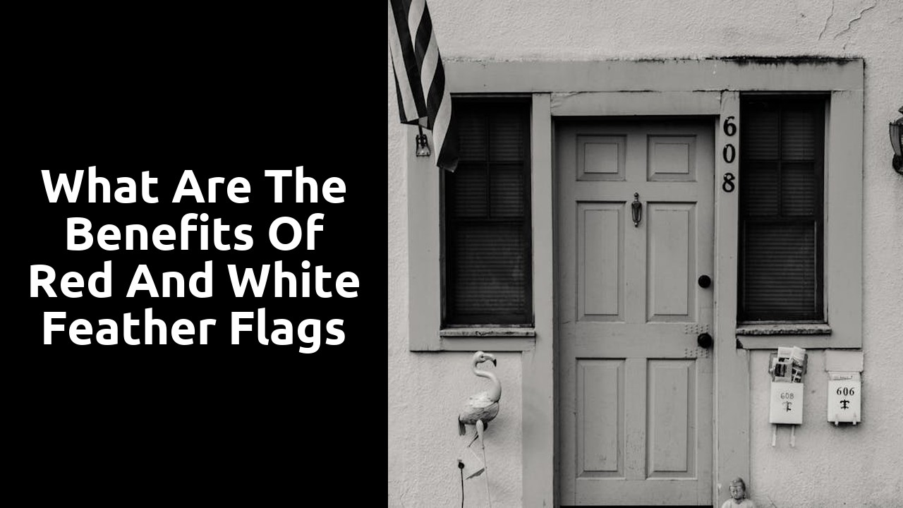 What Are the Benefits of Red and White Feather Flags