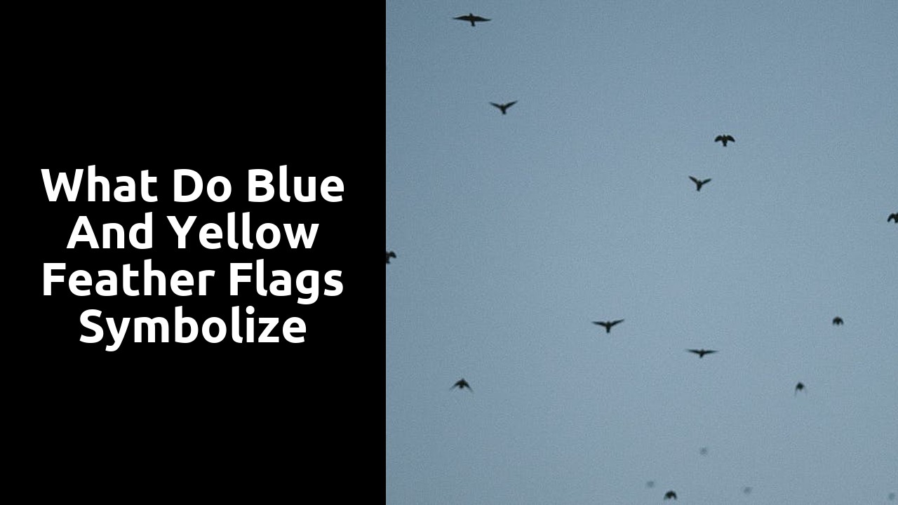 What Do Blue and Yellow Feather Flags Symbolize