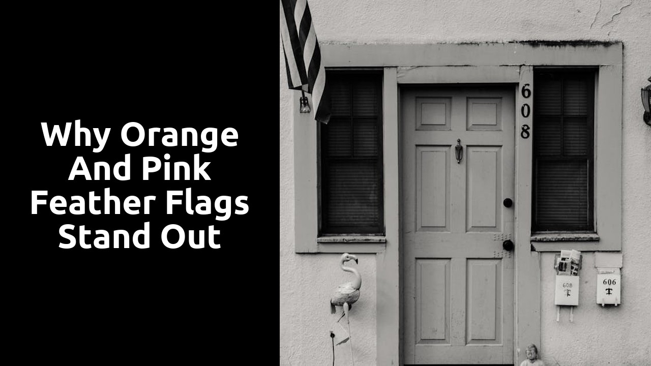 Why Orange and Pink Feather Flags Stand Out